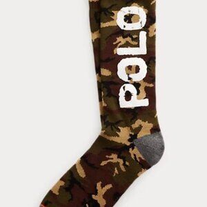 Polo Ralph Lauren Logo Camo Crew Socks